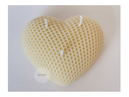 Scented Large Knit Heart Candle