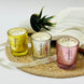Premium Scented Mercury Votive Jar Candle | Set of 3 | Plant-Based Soy Wax