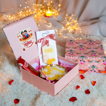 Elegant Rakhi Celebration Box - Sister Special
