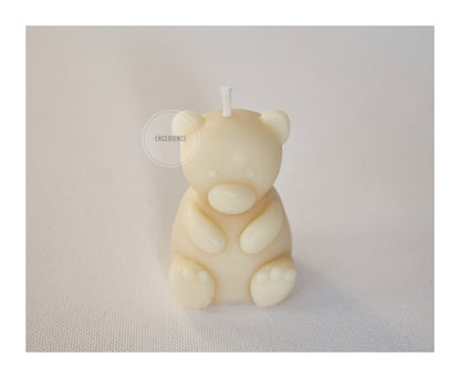 Set of 3 - Scented Sitting Teddy Bear Candle