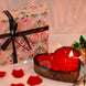 Premium Scented Wooden Heart-Shaped 3-Wick Candle with Gift Box | Medium Size