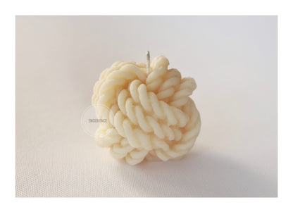 Set of 3 - Scented Thread Wool Ball Candle